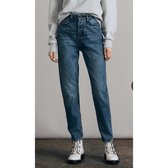 Rag & Bone Rachel Barrel Leg Siesta Super High-Rise Jeans - Picture 1 of 14